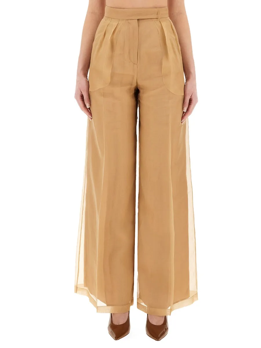 Trousers Danila Beige Silk sold by Lord & Taylor