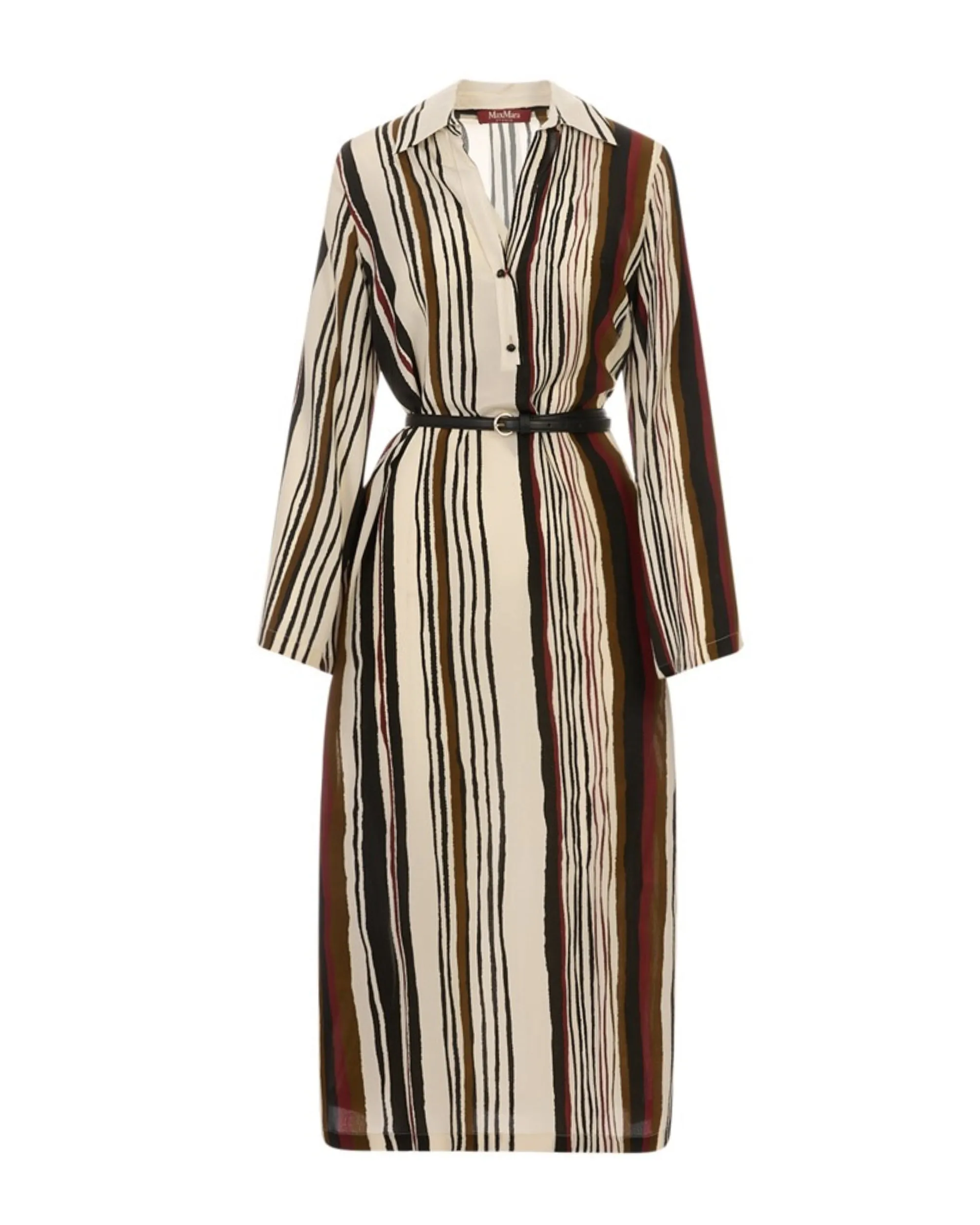 Caftan Dress Brick Red Silk sold by Lord & Taylor