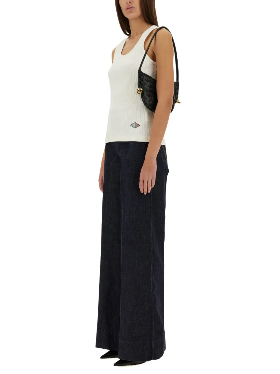 Top Ribbed Cotton Jersey White sold by Lord & Taylor product image thumbnail 4