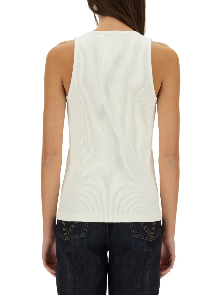 Top Ribbed Cotton Jersey White sold by Lord & Taylor product image thumbnail 2
