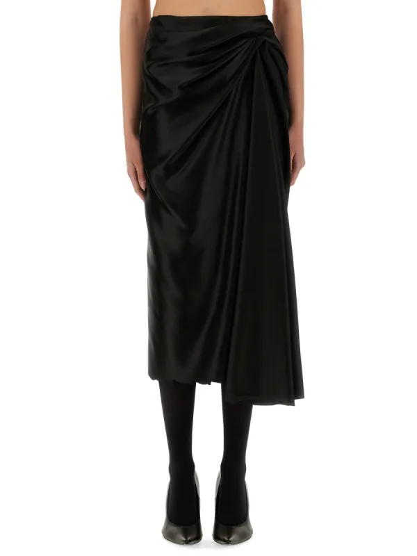 Skirt Draped Black made by Balenciaga