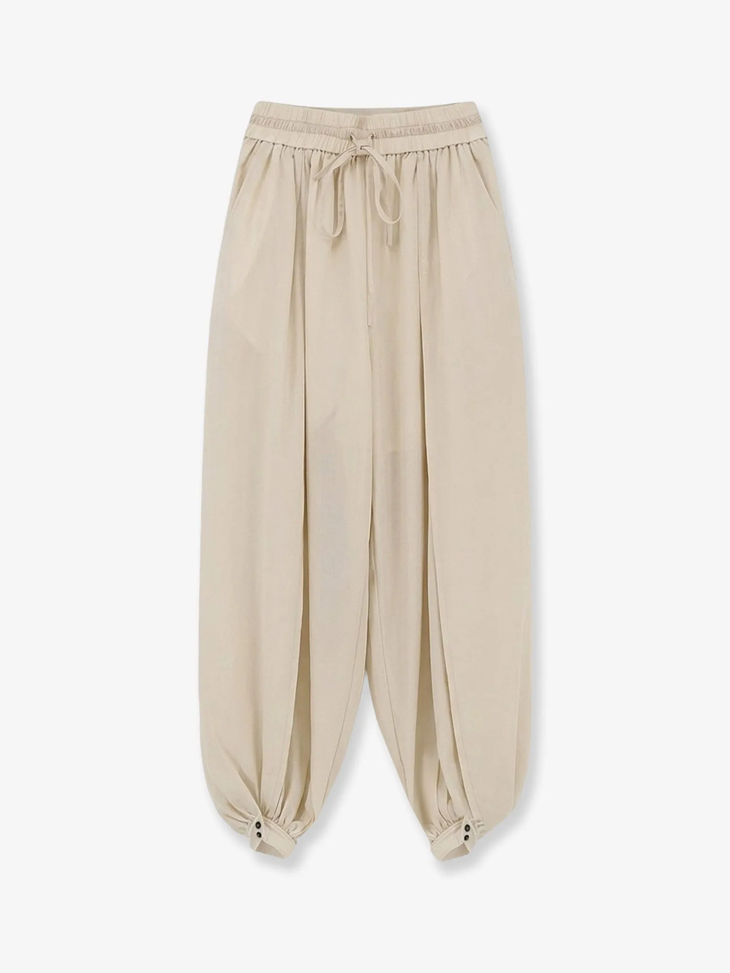 Cotton Trousers Beige sold by Lord & Taylor