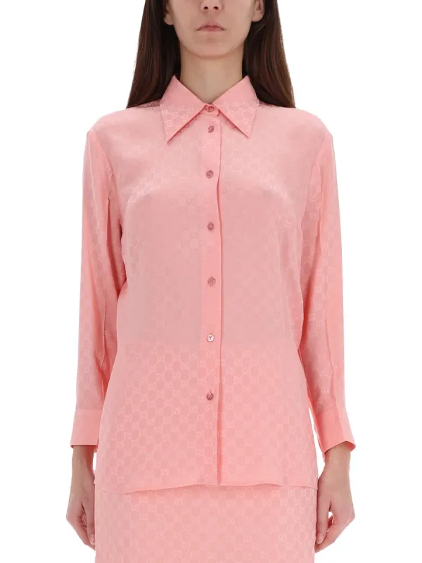 Silk Shirt Pink made by Gucci