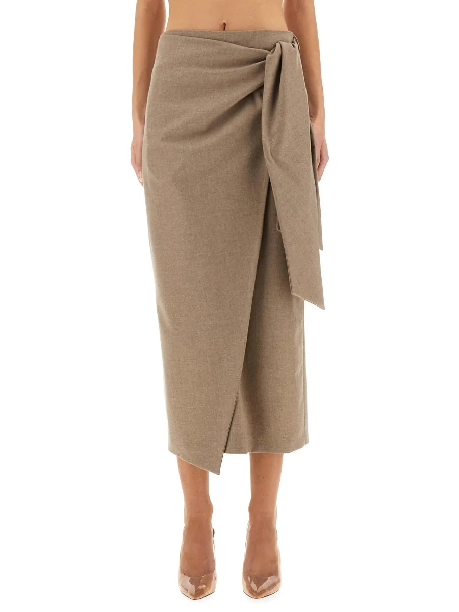 Wrap Skirt Bingo Beige Cashmere sold by Lord & Taylor