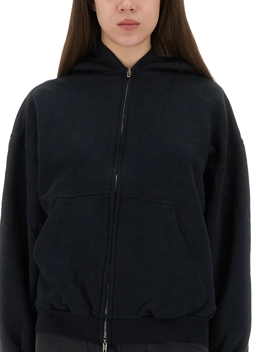 Zippered Sweatshirt Flipped Black sold by Lord & Taylor product image thumbnail 5
