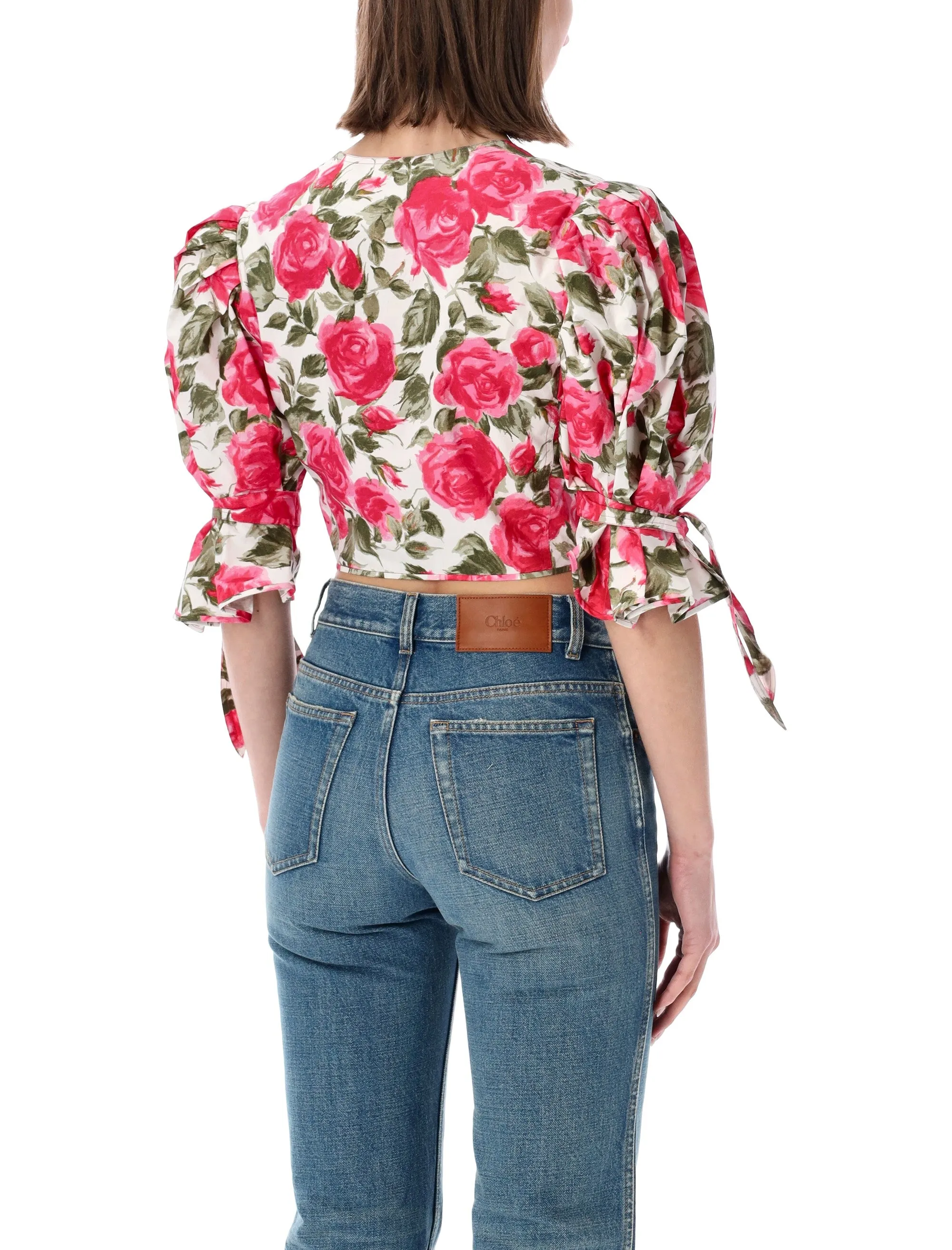 CHLOÉ PUFF-SLEEVE COTTON POPLIN TOP sold by Lord & Taylor product image thumbnail 2