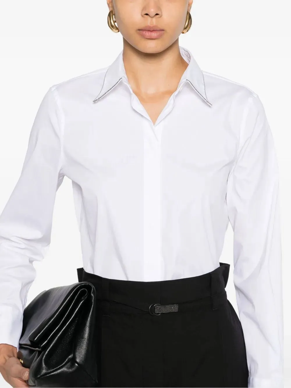 COTTON BLEND POPLIN SHIRT sold by Lord & Taylor product image thumbnail 5