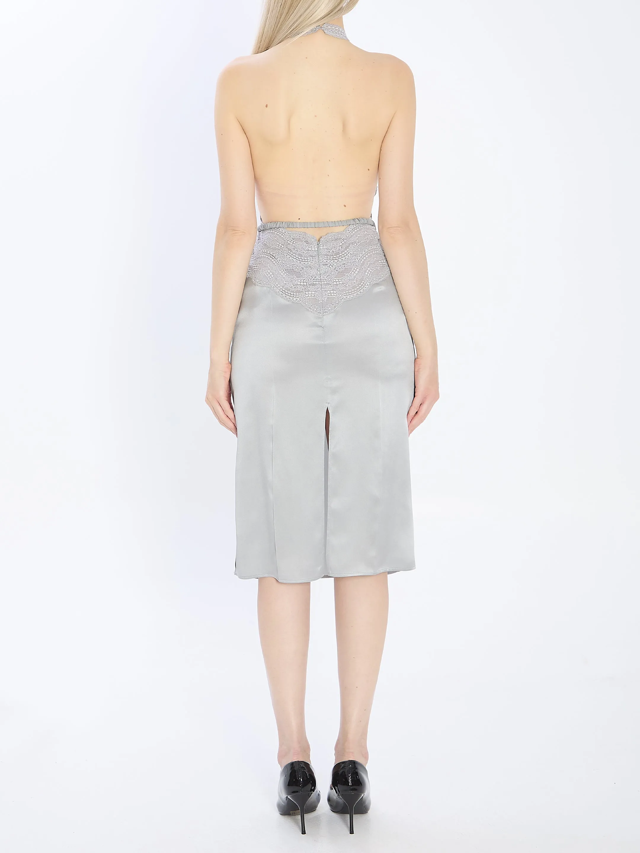 SILK SATIN DRESS sold by Lord & Taylor product image thumbnail 4