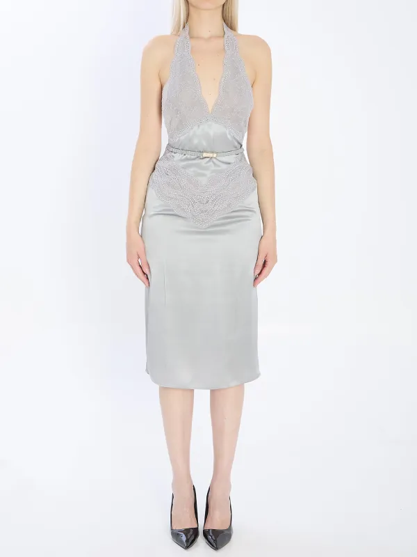 SILK SATIN DRESS made by Gucci