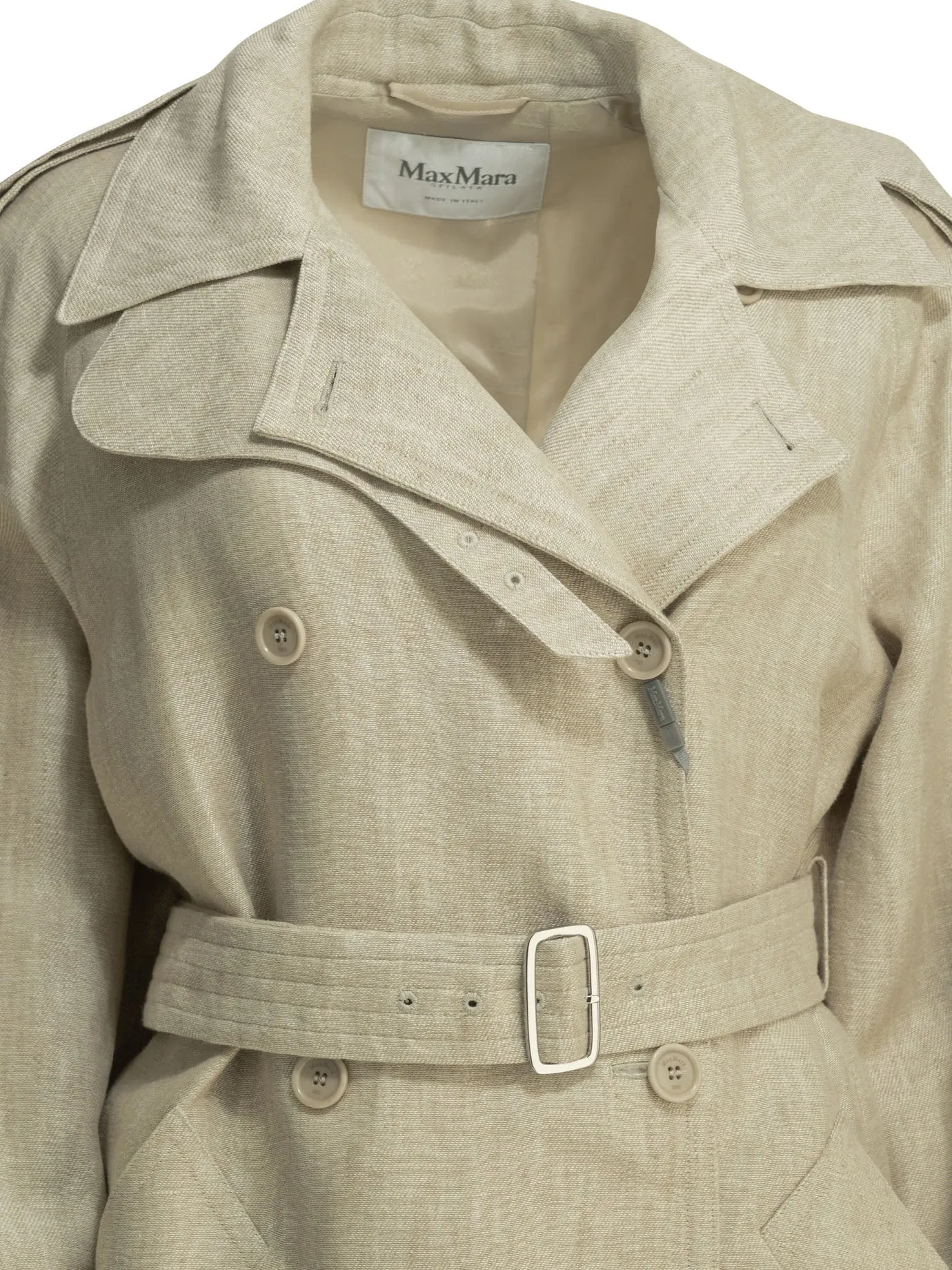 BEIGE LINEN ACETATE POLYESTER LIGHTWEIGHT PURE LINEN JACKET sold by Lord & Taylor product image thumbnail 3
