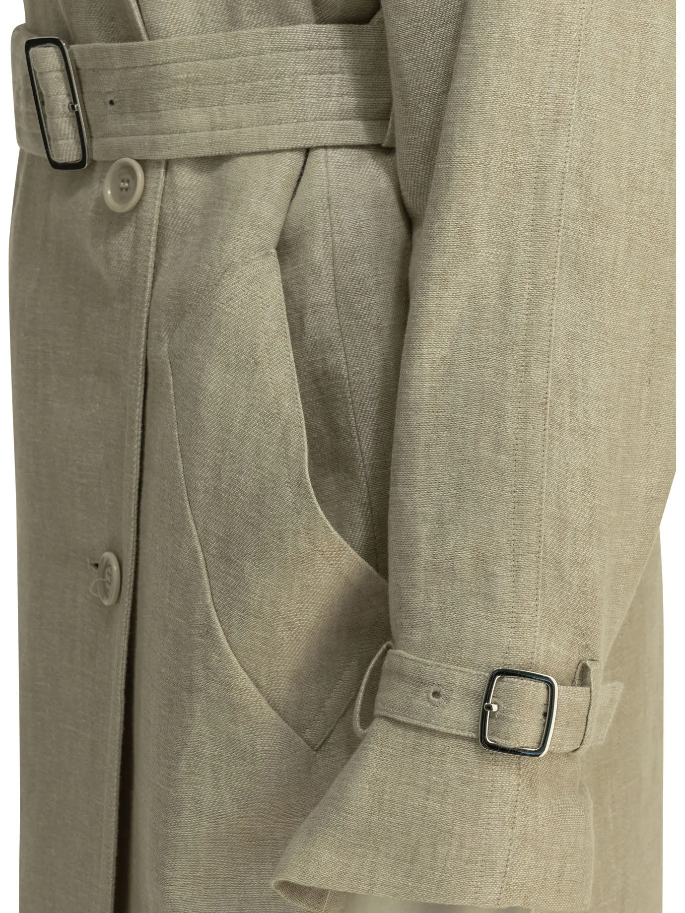 BEIGE LINEN ACETATE POLYESTER LIGHTWEIGHT PURE LINEN JACKET sold by Lord & Taylor product image thumbnail 4