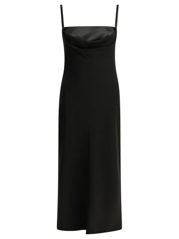BLACK TRIACETATE POLYESTER SHEATH MIDI DRESS made by Lord & Taylor