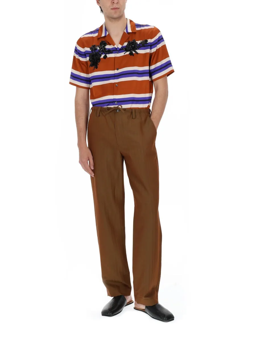 BROWN WOOL VISCOSE TROUSERS sold by Lord & Taylor product image thumbnail 3