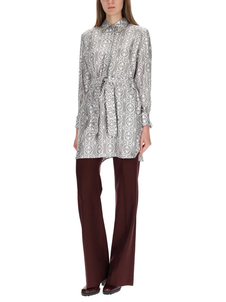 PRINTED SILK CHEMISIER DRESS sold by Lord & Taylor product image thumbnail 2
