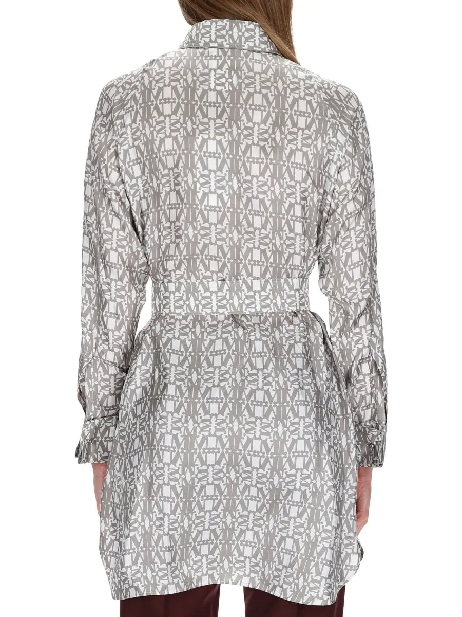 PRINTED SILK CHEMISIER DRESS sold by Lord & Taylor product image thumbnail 3