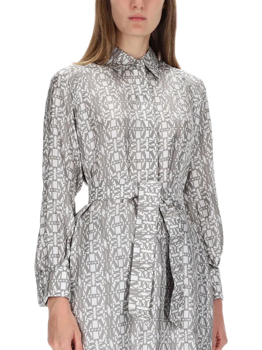 PRINTED SILK CHEMISIER DRESS sold by Lord & Taylor product image thumbnail 4
