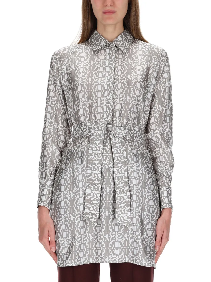 PRINTED SILK CHEMISIER DRESS sold by Lord & Taylor