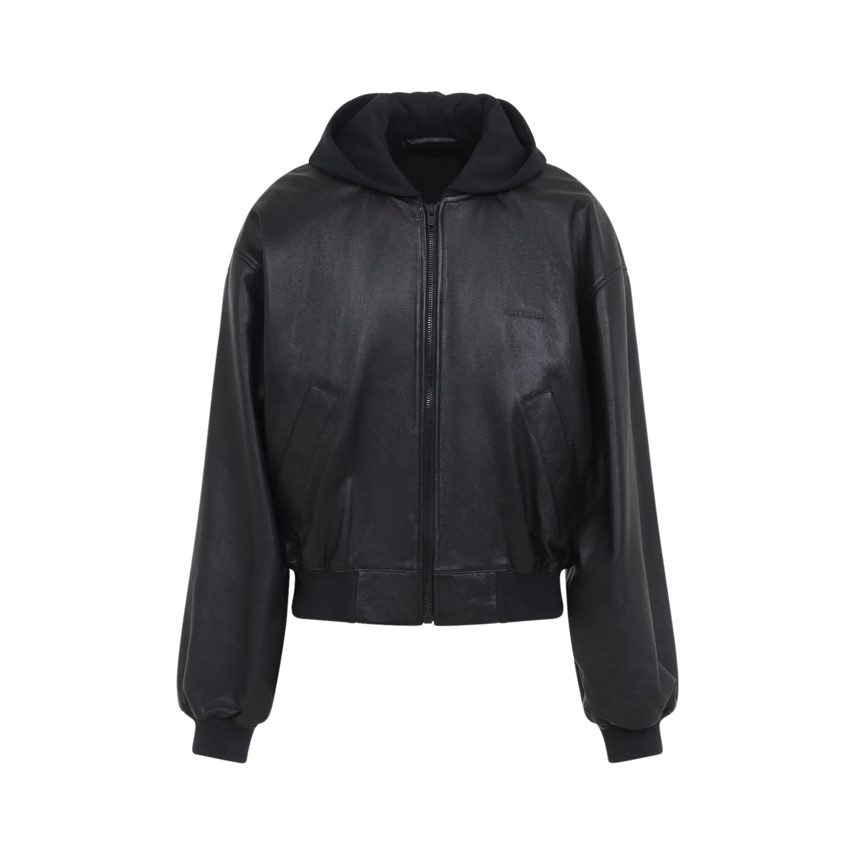 BLACK PATCHED HOODED JACKET sold by Lord & Taylor