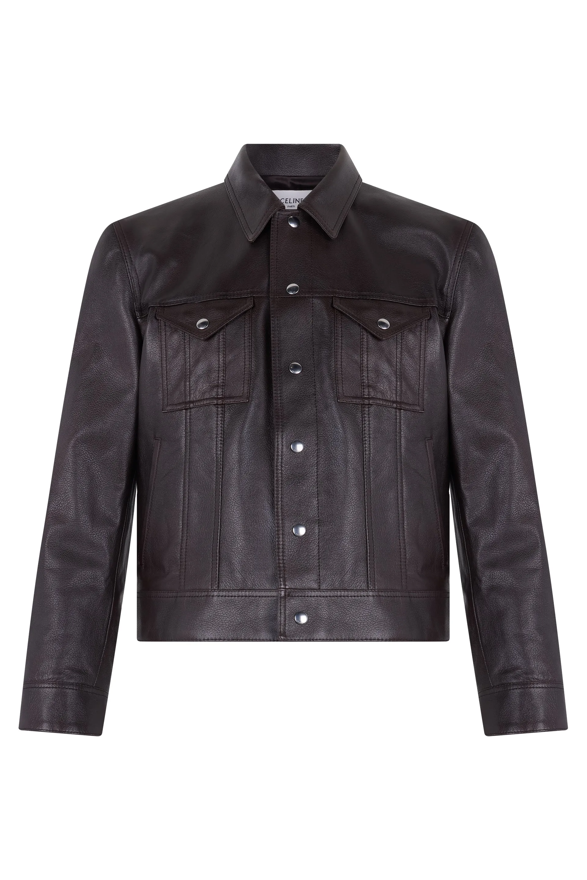 TRUCKER JACKET IN LEATHER sold by Lord & Taylor