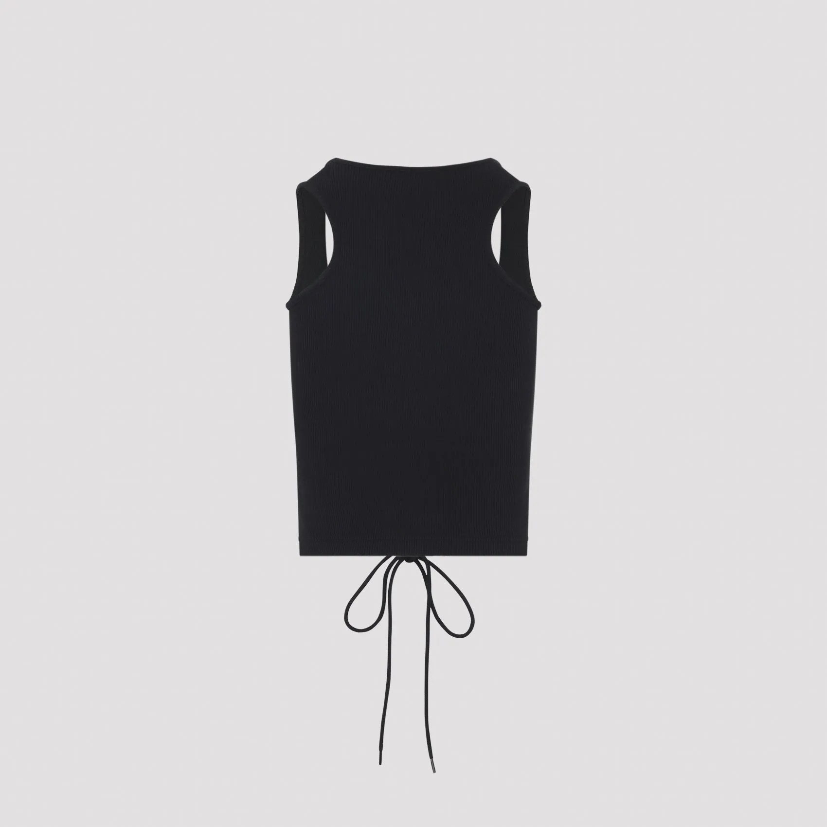 LACE-UP RIBBED TANK TOP sold by Lord & Taylor product image thumbnail 3