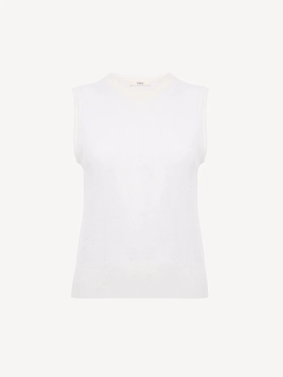 POINTELLE-KNIT KNITTED VEST sold by Lord & Taylor