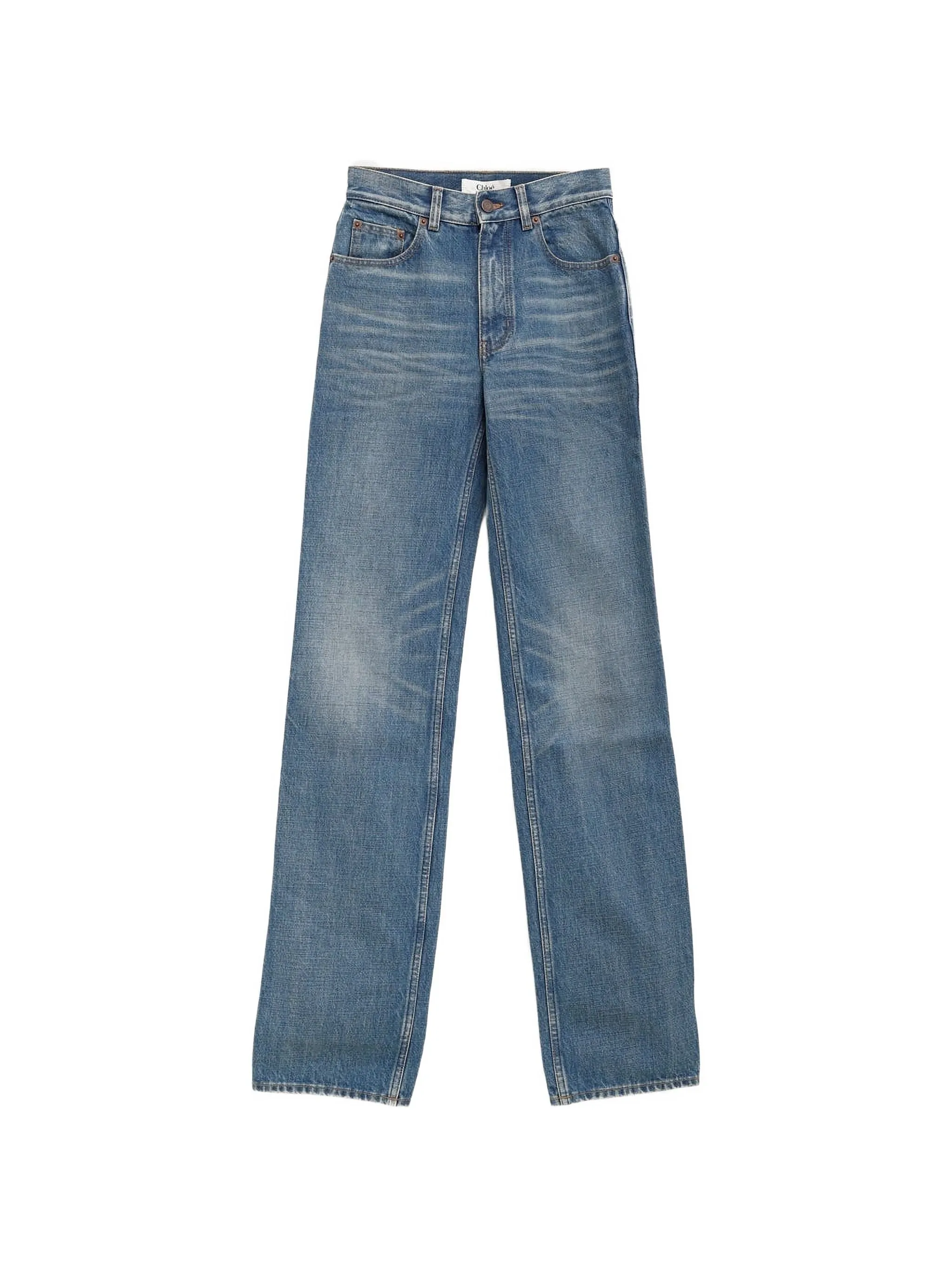 STRAIGHT-LEG JEANS sold by Lord & Taylor