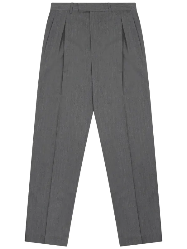 Tailored Wool Trousers Grey made by Dior