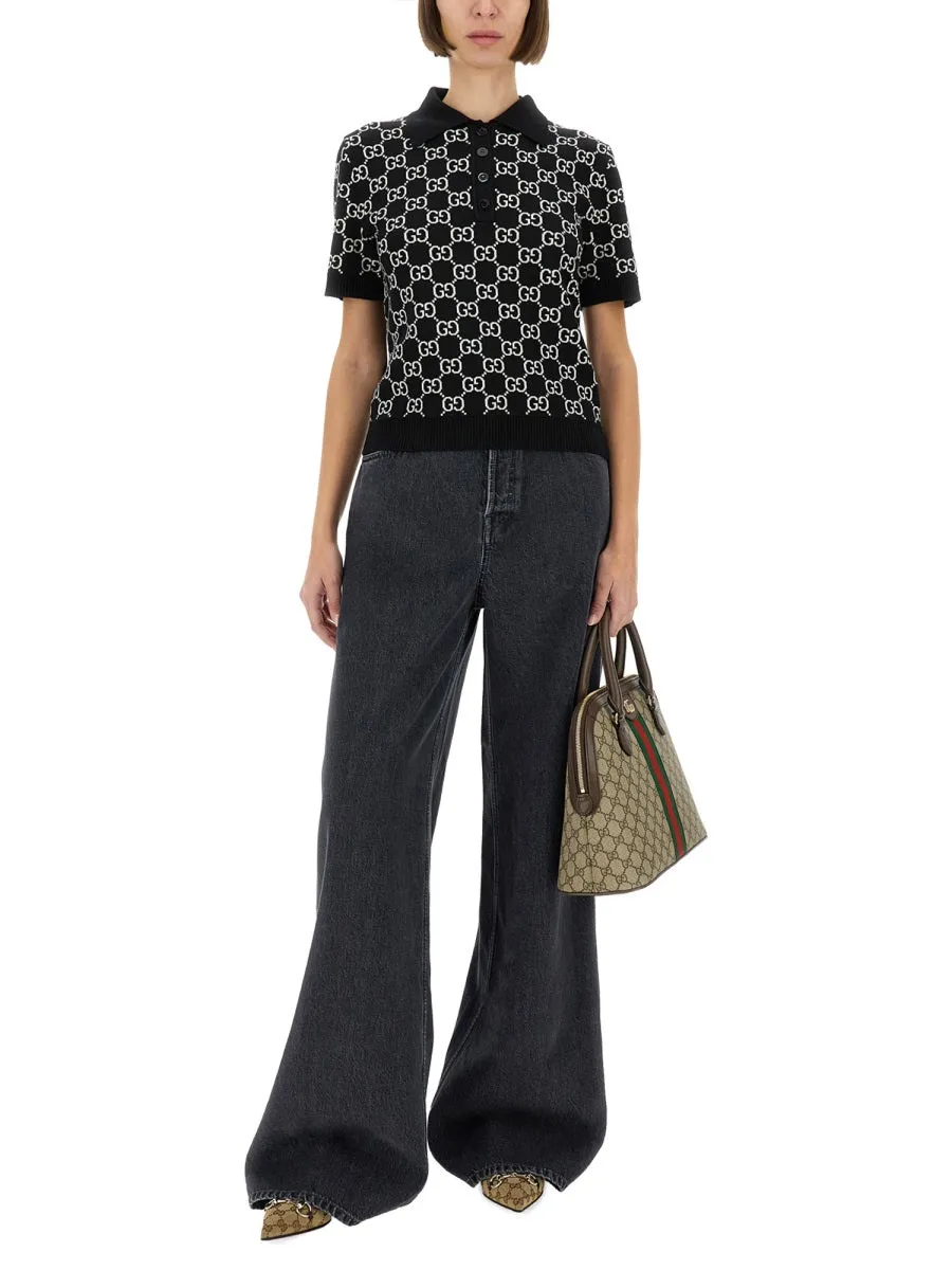 Wide-Leg Denim Pants Charcoal sold by Lord & Taylor product image thumbnail 3