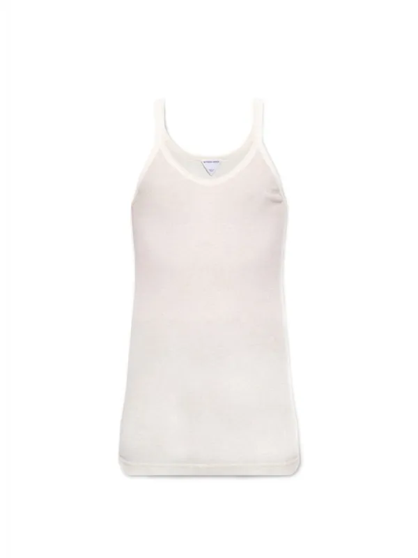 Tank Top Cotton White made by Bottega Veneta