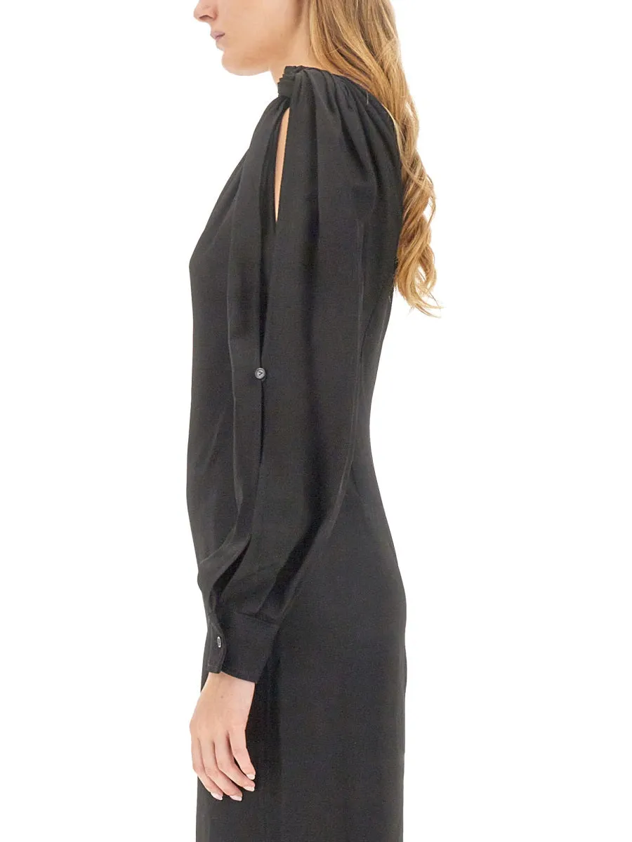 Midi Dress Viscose Black sold by Lord & Taylor product image thumbnail 3