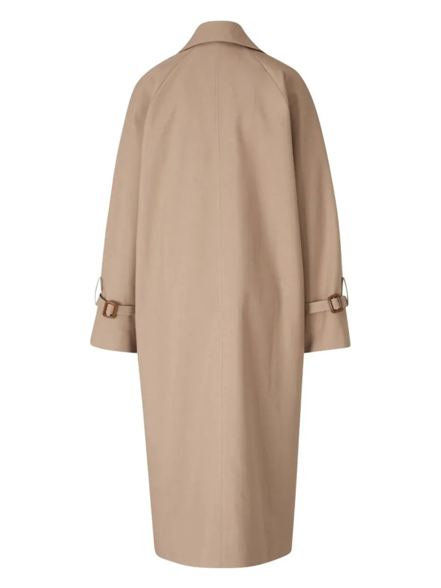 Trench Coat Double-Breasted Cotton Brown sold by Lord & Taylor product image thumbnail 2