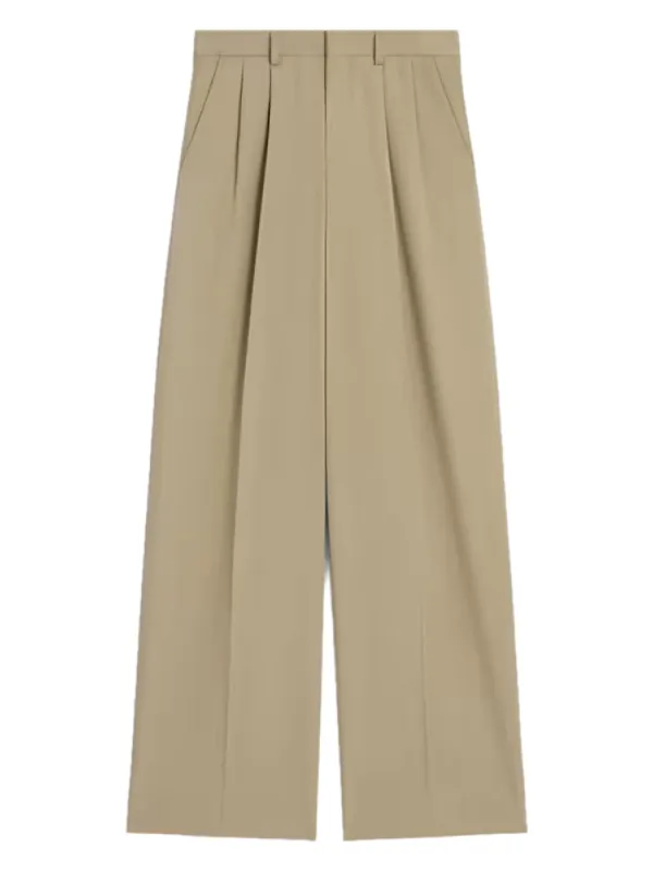 Straight Trousers Beige made by Celine