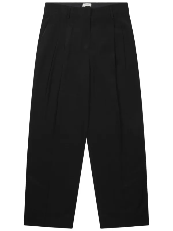 Straight Trousers With Pleats, Black made by Toteme