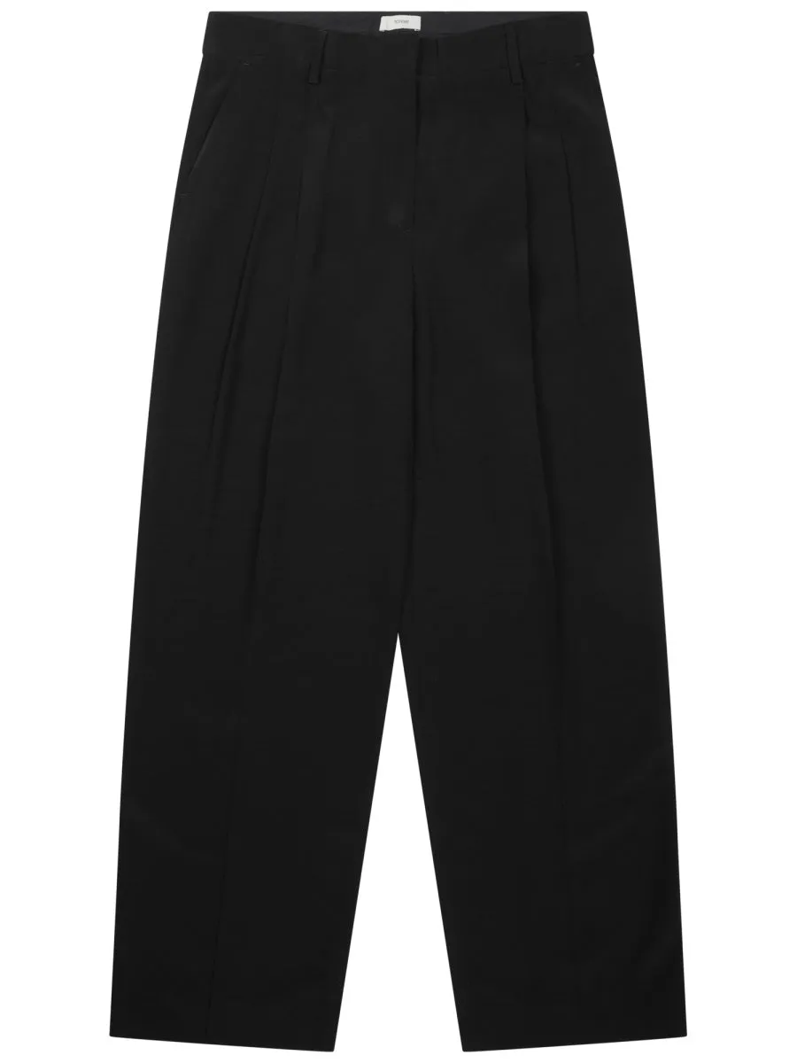 Straight Trousers With Pleats, Black sold by Lord & Taylor