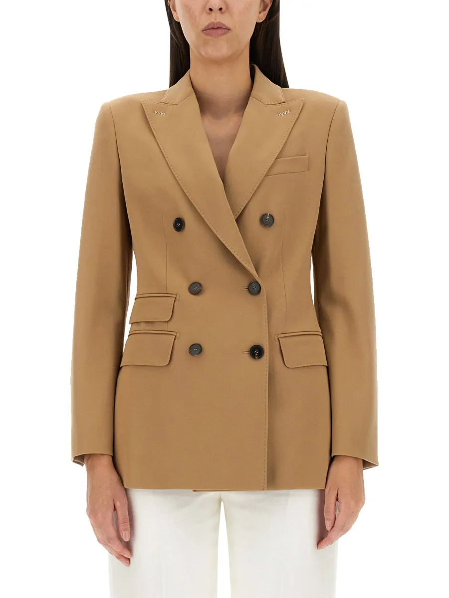 Double-Breasted Blazer Beige sold by Lord & Taylor