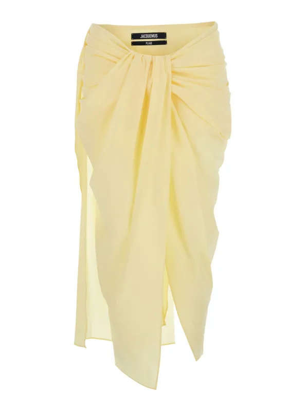 Skirt with Pareo, Yellow made by Jacquemus