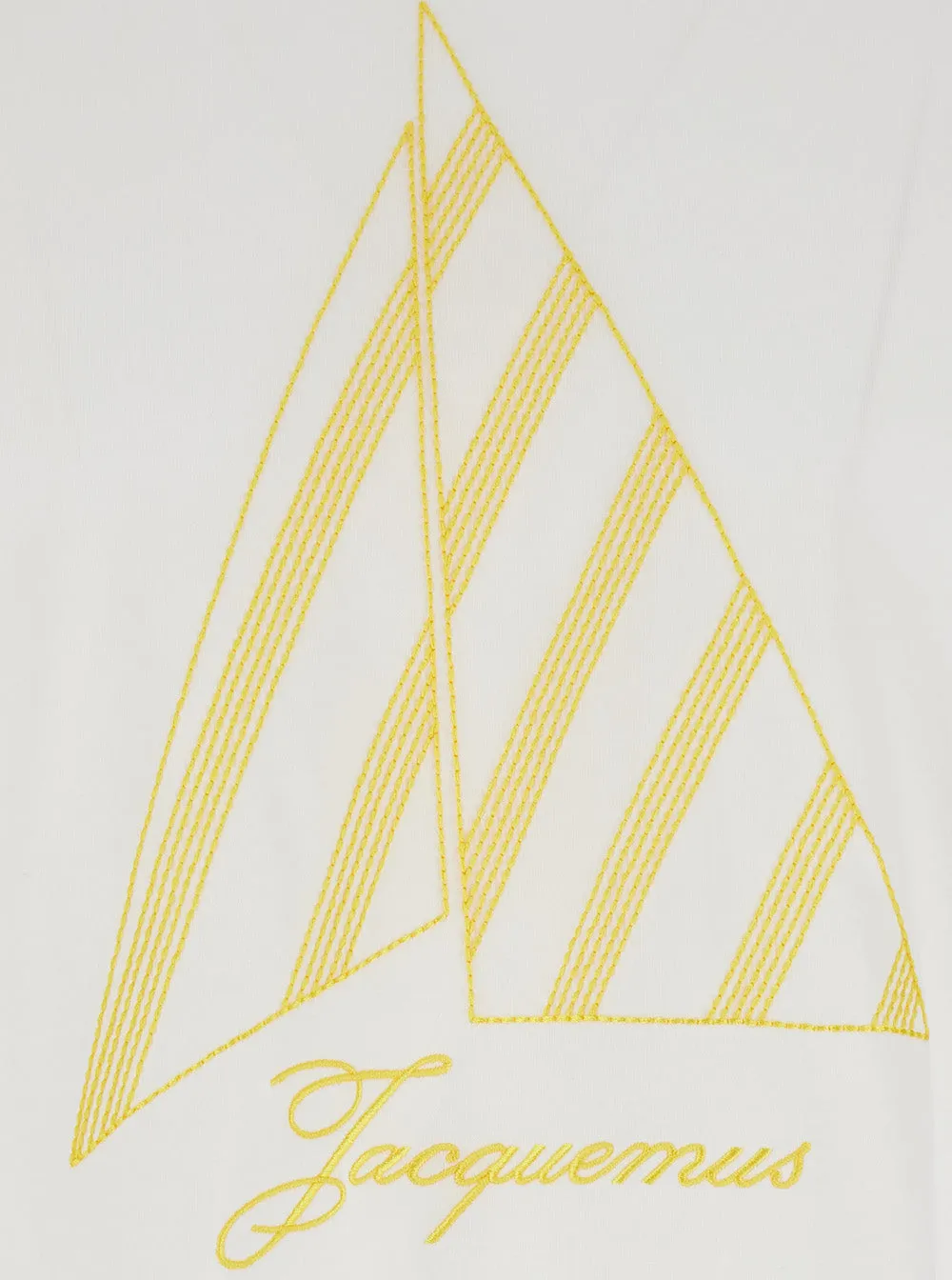 T-Shirt with Front Logo, White Cotton sold by Lord & Taylor product image thumbnail 3