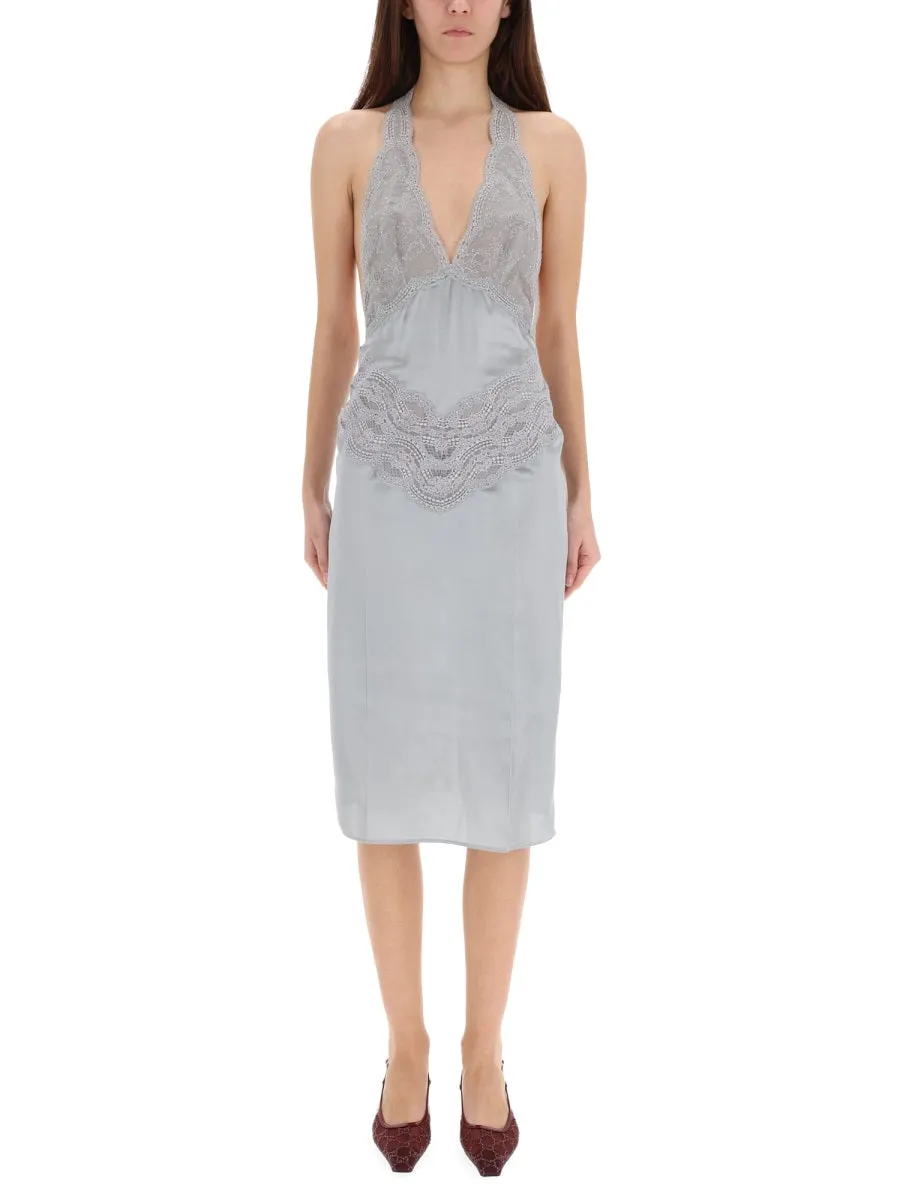 Dress Silk Satin Grey sold by Lord & Taylor