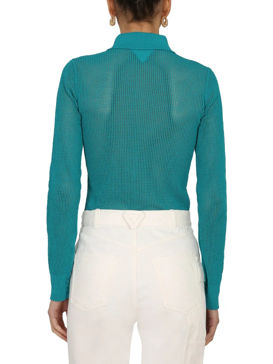 Mesh Cardigan Blue sold by Lord & Taylor product image thumbnail 2