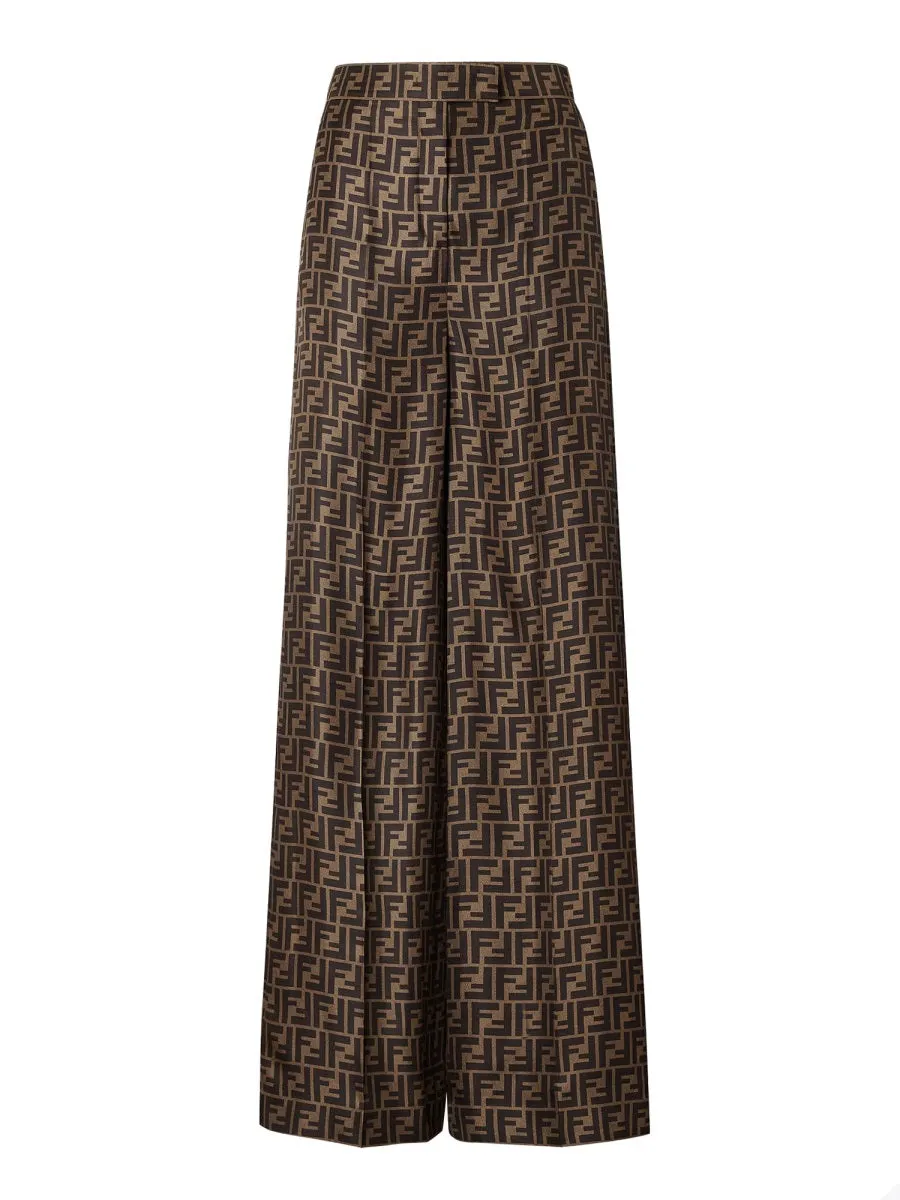 Silk Twill Trousers Brown sold by Lord & Taylor