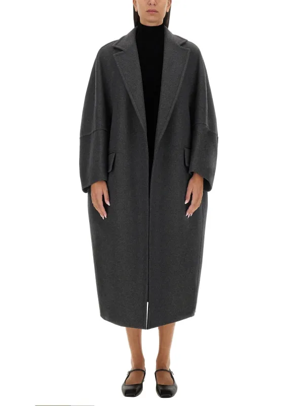 Coat Asburg 12 Grey Wool-Cashmere made by MaxMara