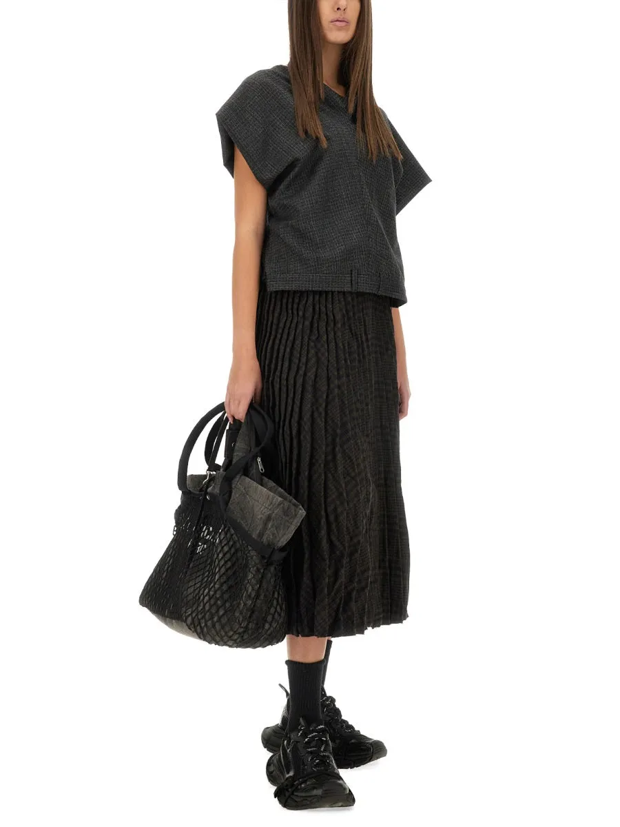 Pleated Skirt Brown Wool sold by Lord & Taylor product image thumbnail 3