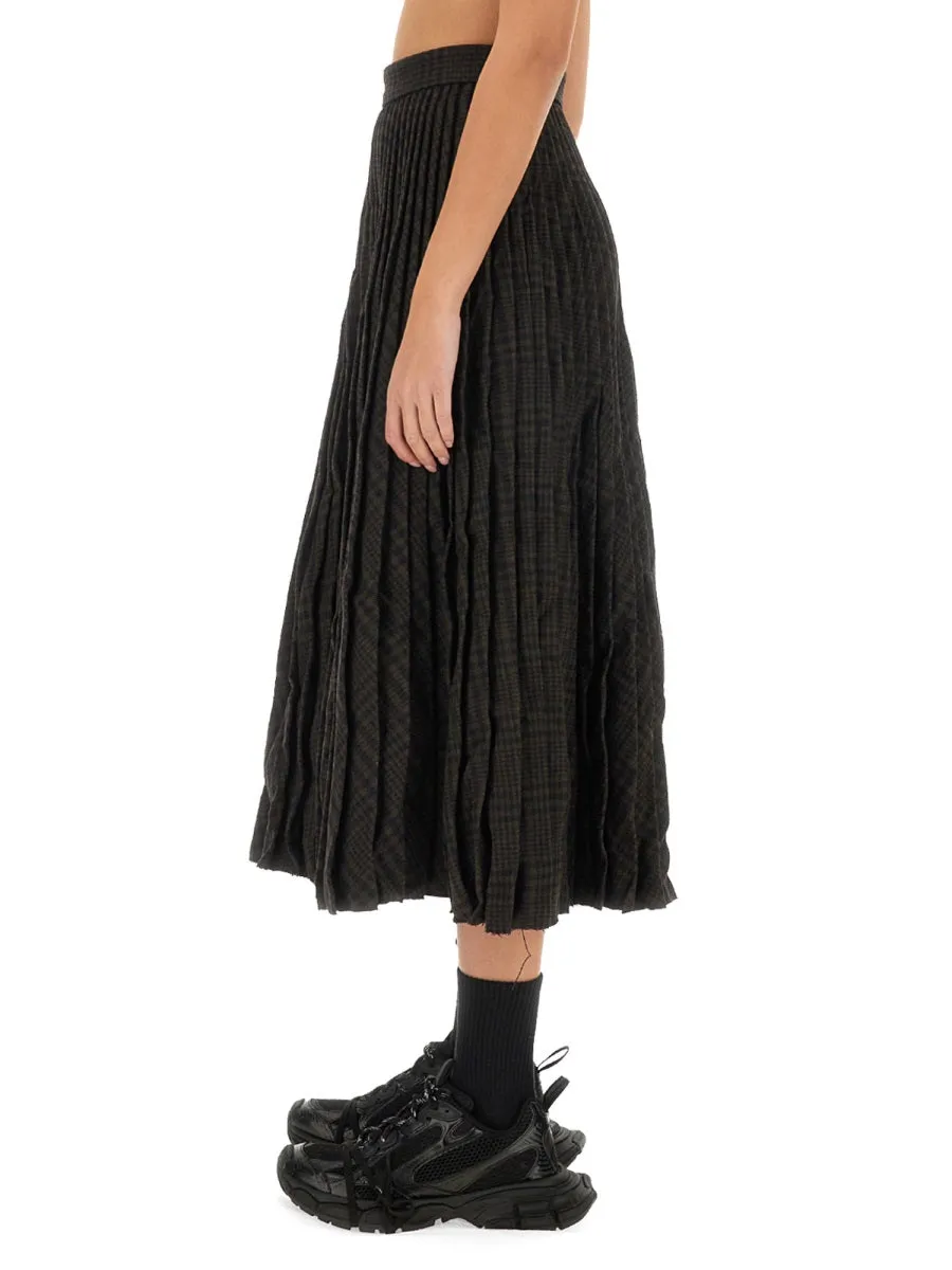 Pleated Skirt Brown Wool sold by Lord & Taylor product image thumbnail 4