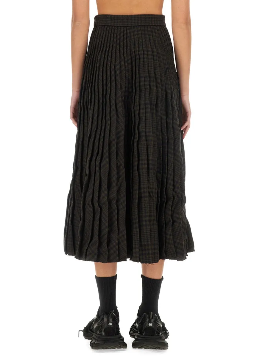 Pleated Skirt Brown Wool sold by Lord & Taylor product image thumbnail 2