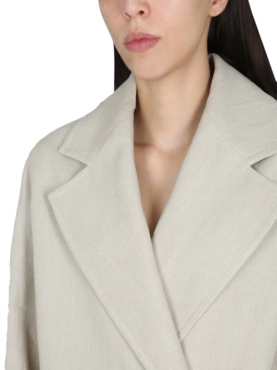 Duster Coat Linen and Jersey Beige sold by Lord & Taylor product image thumbnail 4