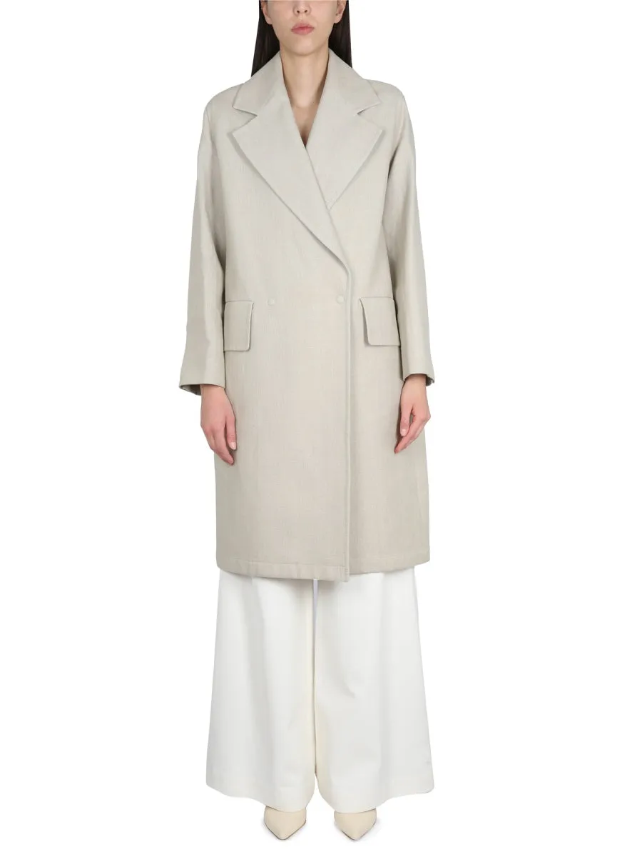 Duster Coat Linen and Jersey Beige sold by Lord & Taylor
