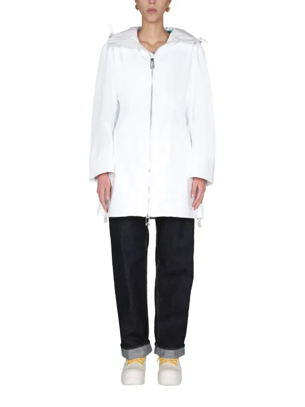 Hooded Parka White made by Bottega Veneta