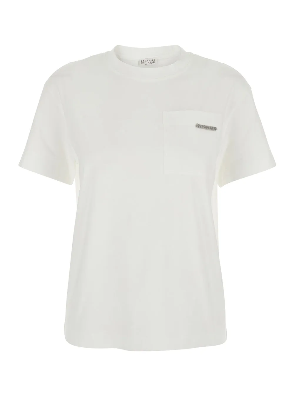 Crew Neck T-Shirt White Cotton sold by Lord & Taylor