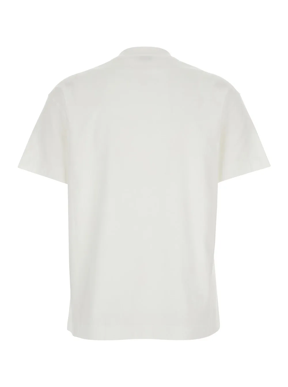 Crew Neck T-Shirt White Cotton sold by Lord & Taylor product image thumbnail 2