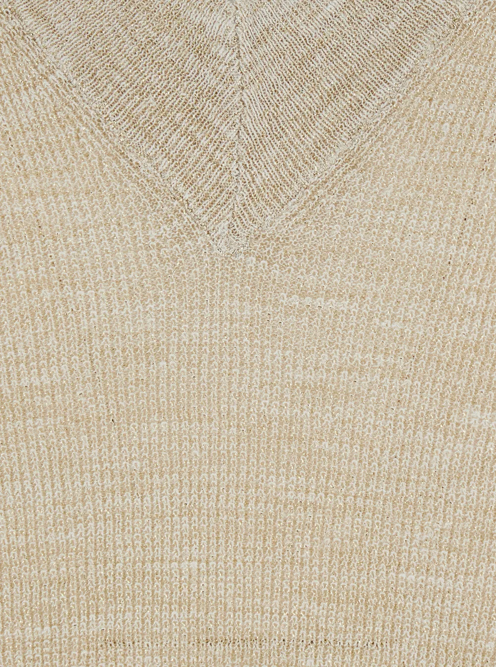 Sweater V-Neck Linen-Blend Beige sold by Lord & Taylor product image thumbnail 3